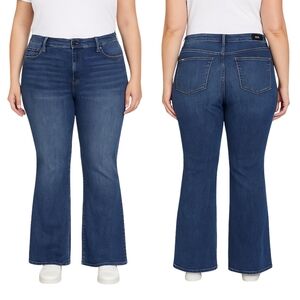 KUT FROM THE KLOTH Ana Jeans Plus 22W Blue High Rise Flare Fab Ab
